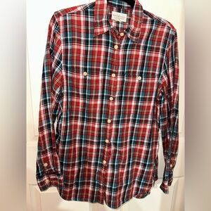 Denim & Supply Ralph Lauren women’s Red Plaid flannel Shirt M western